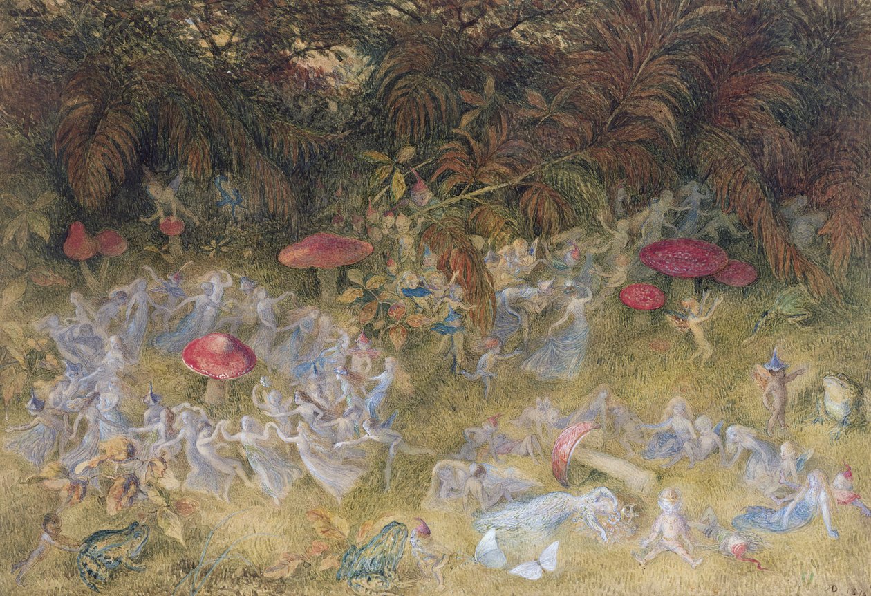 Anillos de hadas y hongos, 1875 de Richard Doyle