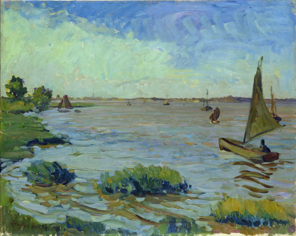 Día Ventoso en el Elba, 1911 de Richard Dreher