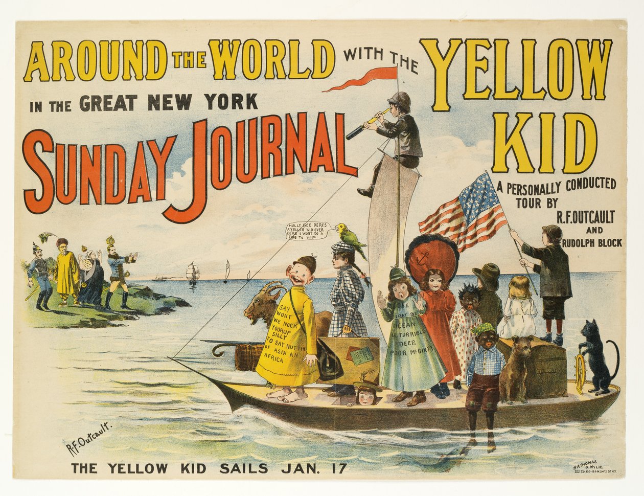 Alrededor del mundo con el Chico Amarillo, 1897 de Richard Felton Outcault