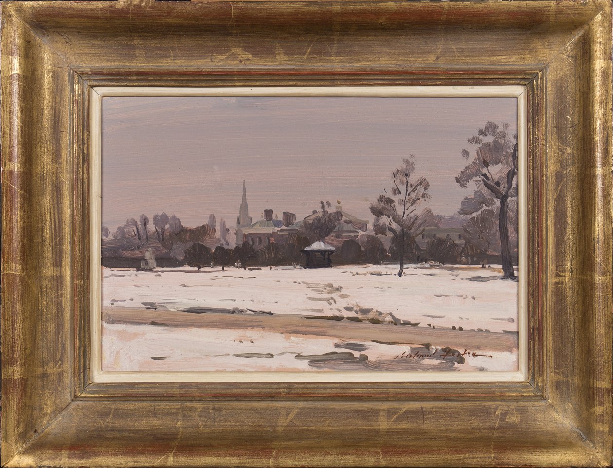 Crepúsculo de invierno: Palacio de Kensington, 1991 de Richard Foster