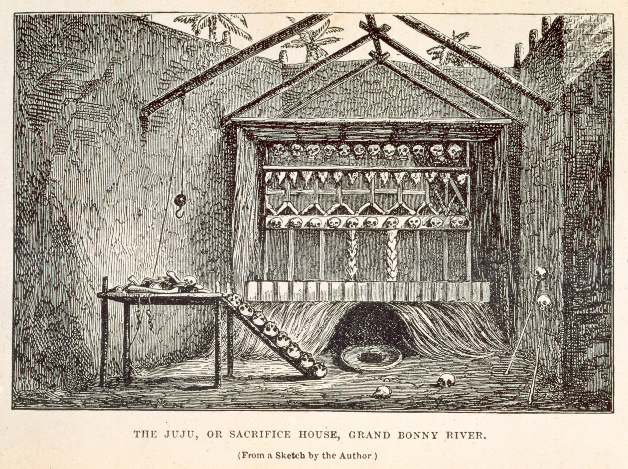 La Casa del Juju o Sacrificio, Río Grand Bonny, de 