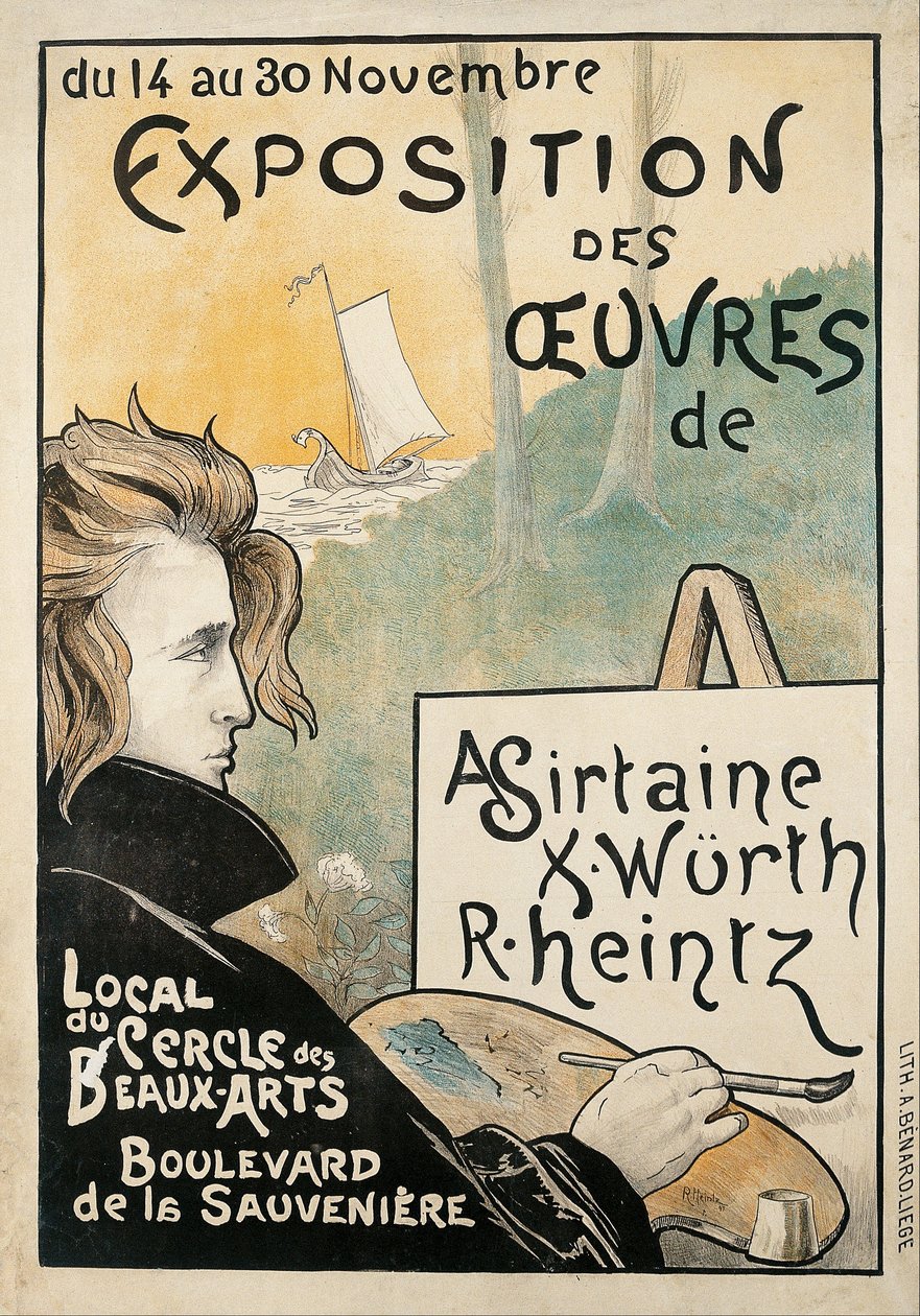 Exposición de las obras de A. Sirtaine, X. Würth, R. Heintz de Richard Heintz