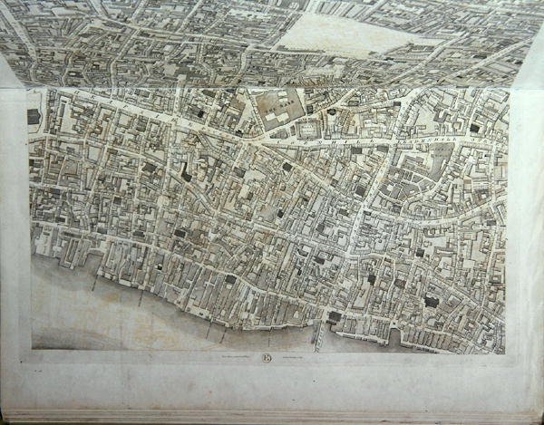 Plano de la Ciudad de Londres, publicado en 1813 de Richard Horwood