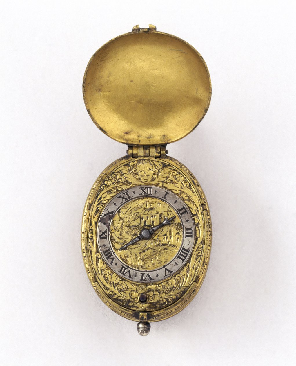 Reloj de escape de borde ovalado, c.1630 de Richard Jackson