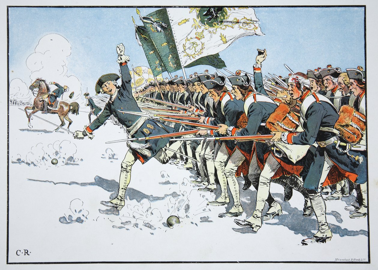 Batalla de Mollwitz, 10 de abril de 1741 de Richard Knoetel