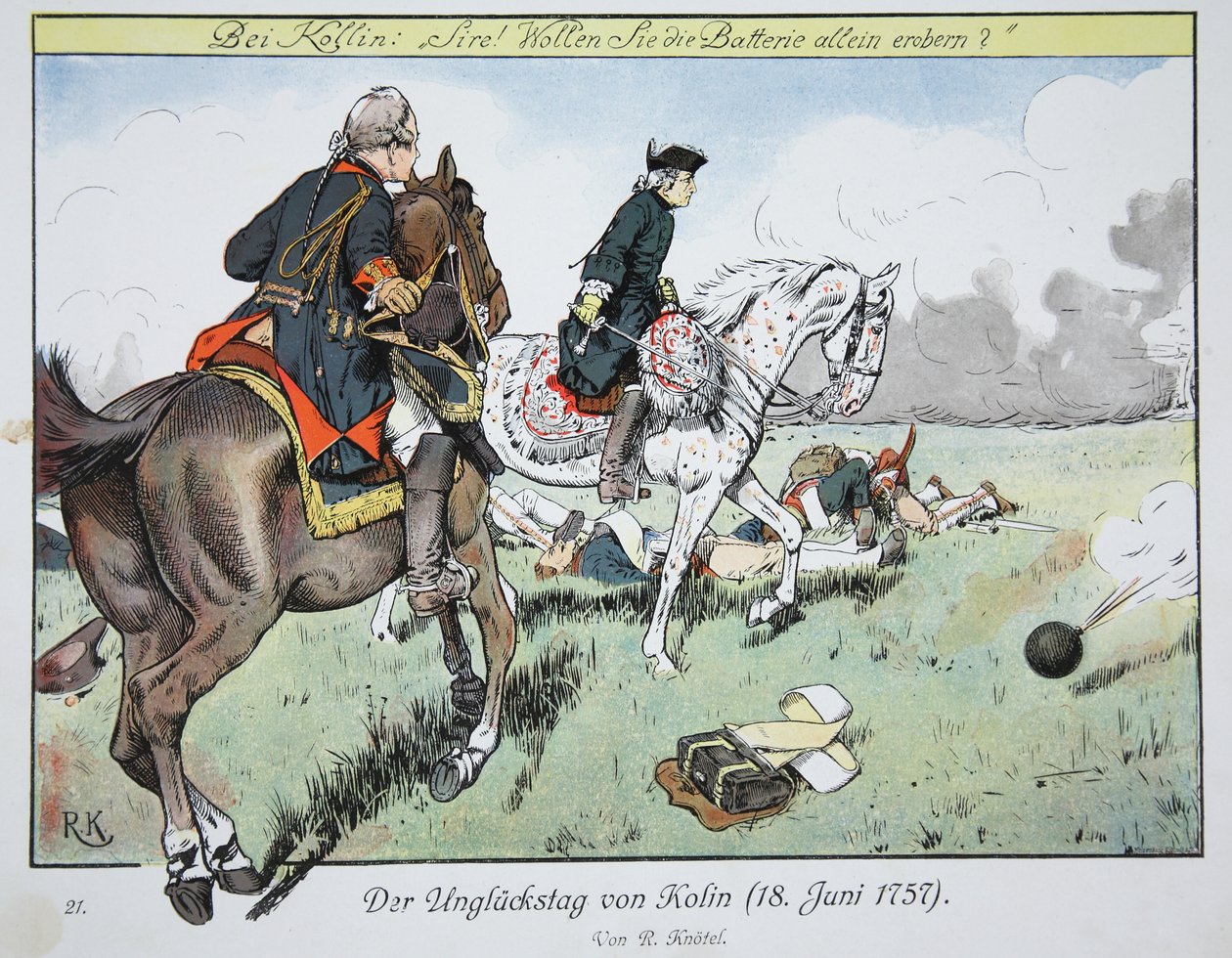 El día fatal de Kolin, 18 de junio de 1757 de Richard Knoetel