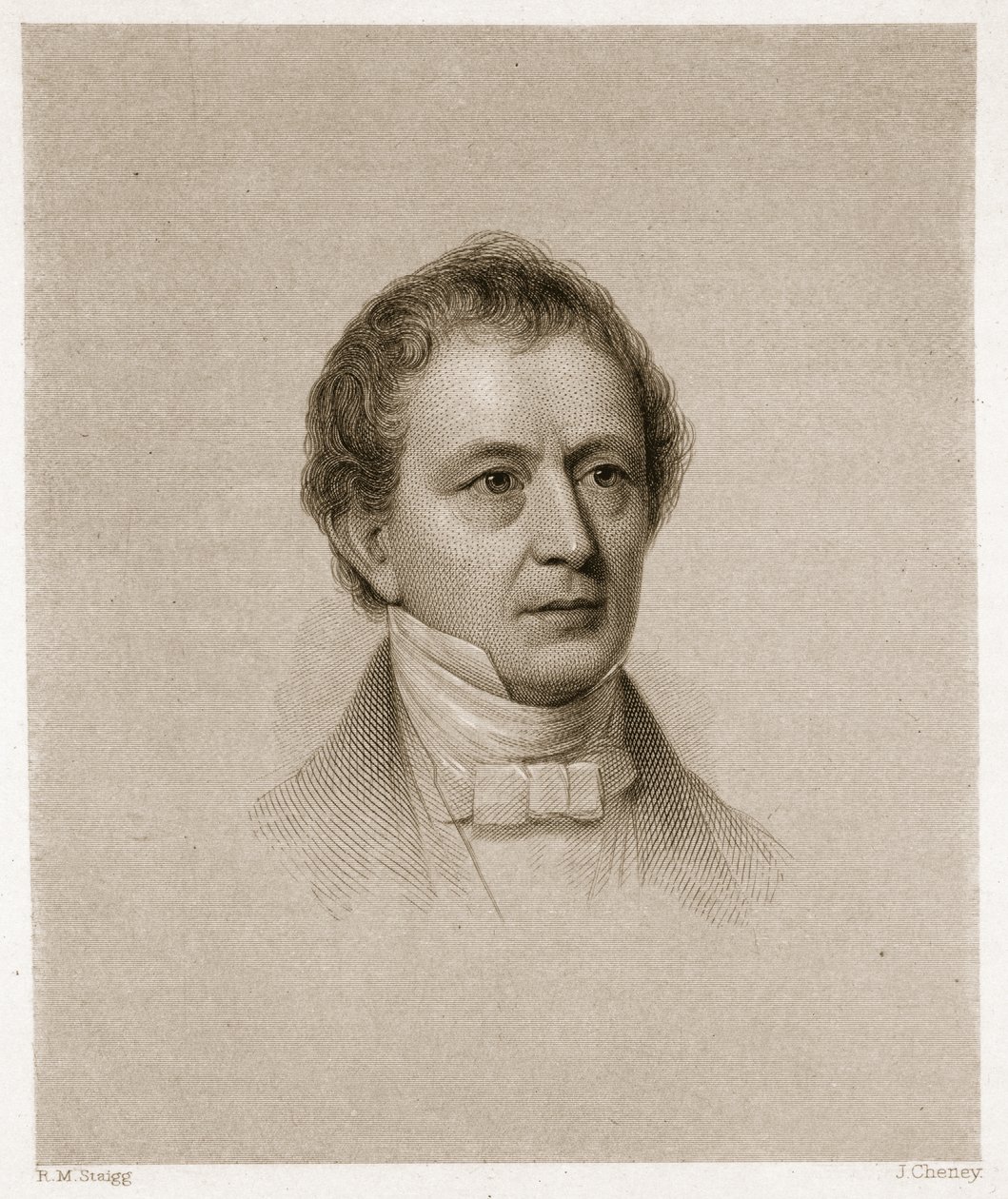 Edward Everett, grabado por John Cheney (1801-85) de Richard Morrell Staigg