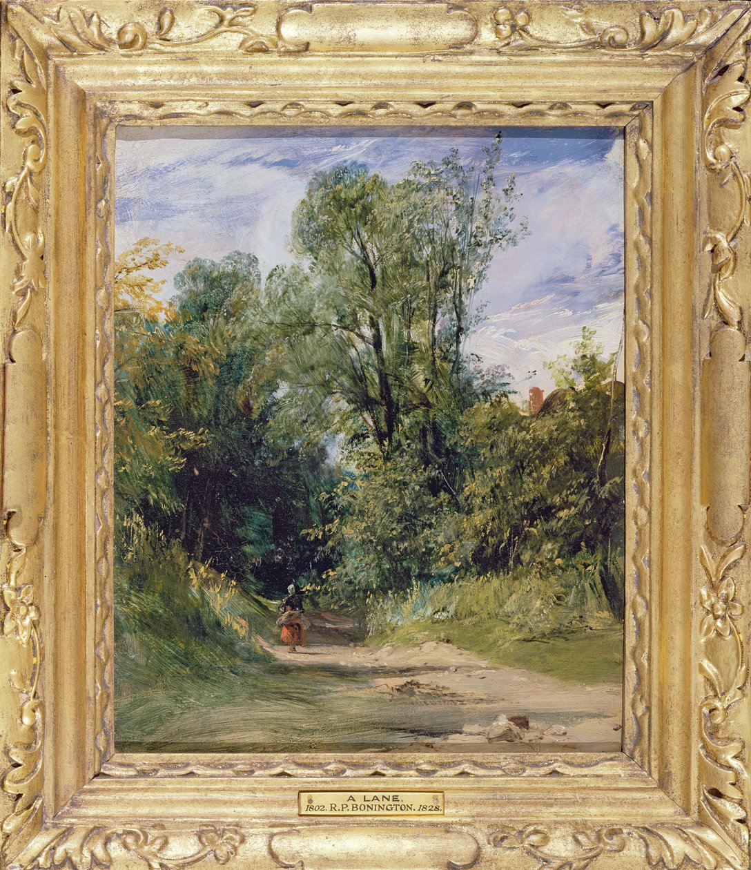 Un camino arbolado, c.1825 de Richard Parkes Bonington