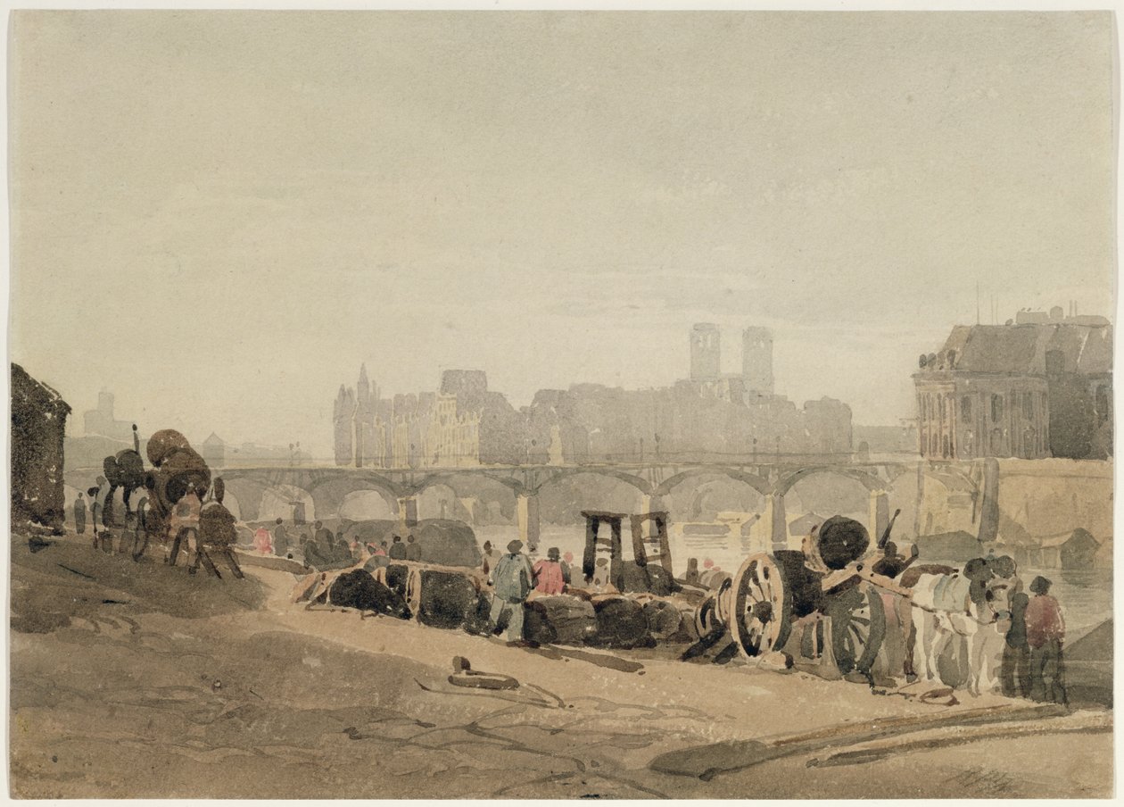 Ile de la Cité, París de Richard Parkes Bonington