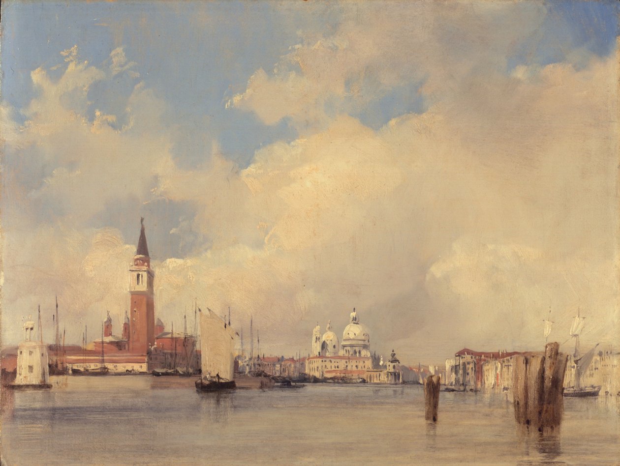 Vista en Venecia, con San Giorgio Maggiore, 1826 de Richard Parkes Bonington