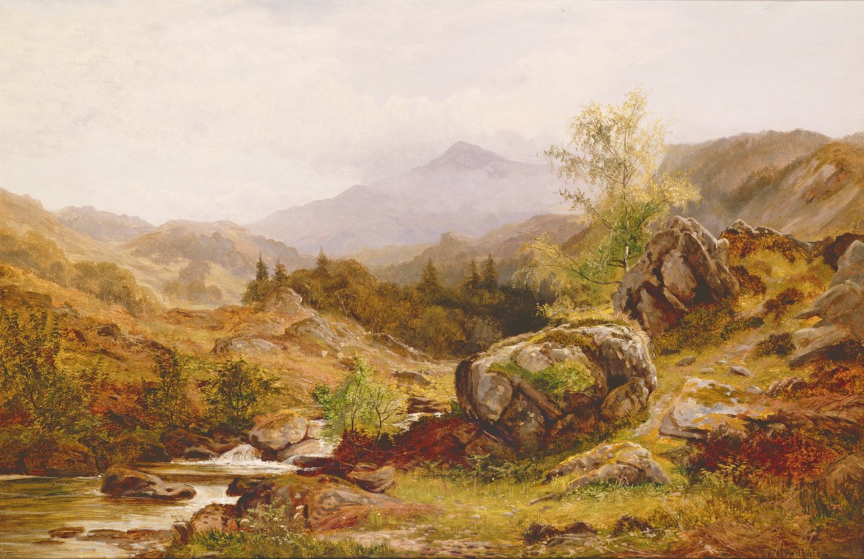 En el valle de Lledr, Gales del Norte de Richard Redgrave