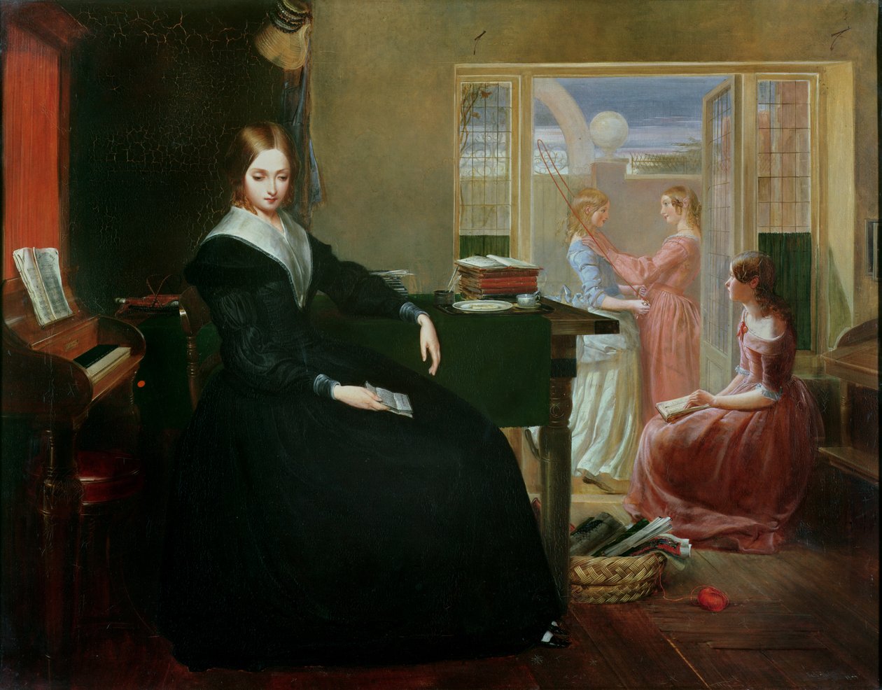 La institutriz, 1844 de Richard Redgrave