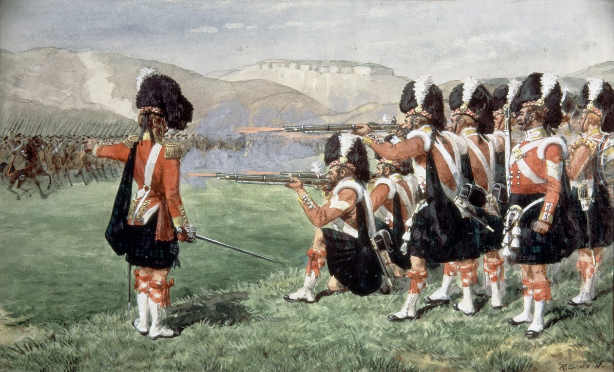 La delgada línea roja, 1854 de Richard Simkin