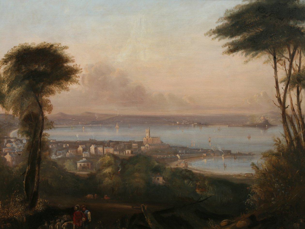 Una vista de Penzance, c.1836 de Richard Thomas Pentreath
