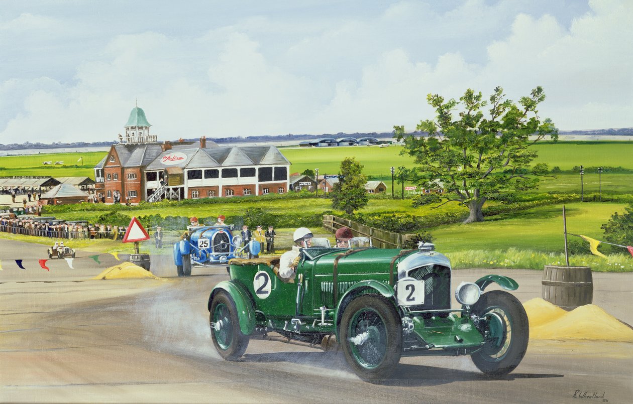 Speed Six Bentley en Brooklands 1930, 1986 de Richard Wheatland