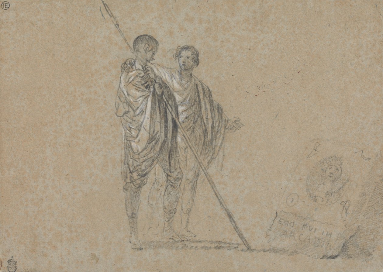 Estudio de figuras para una vista de la Campagna de Richard Wilson