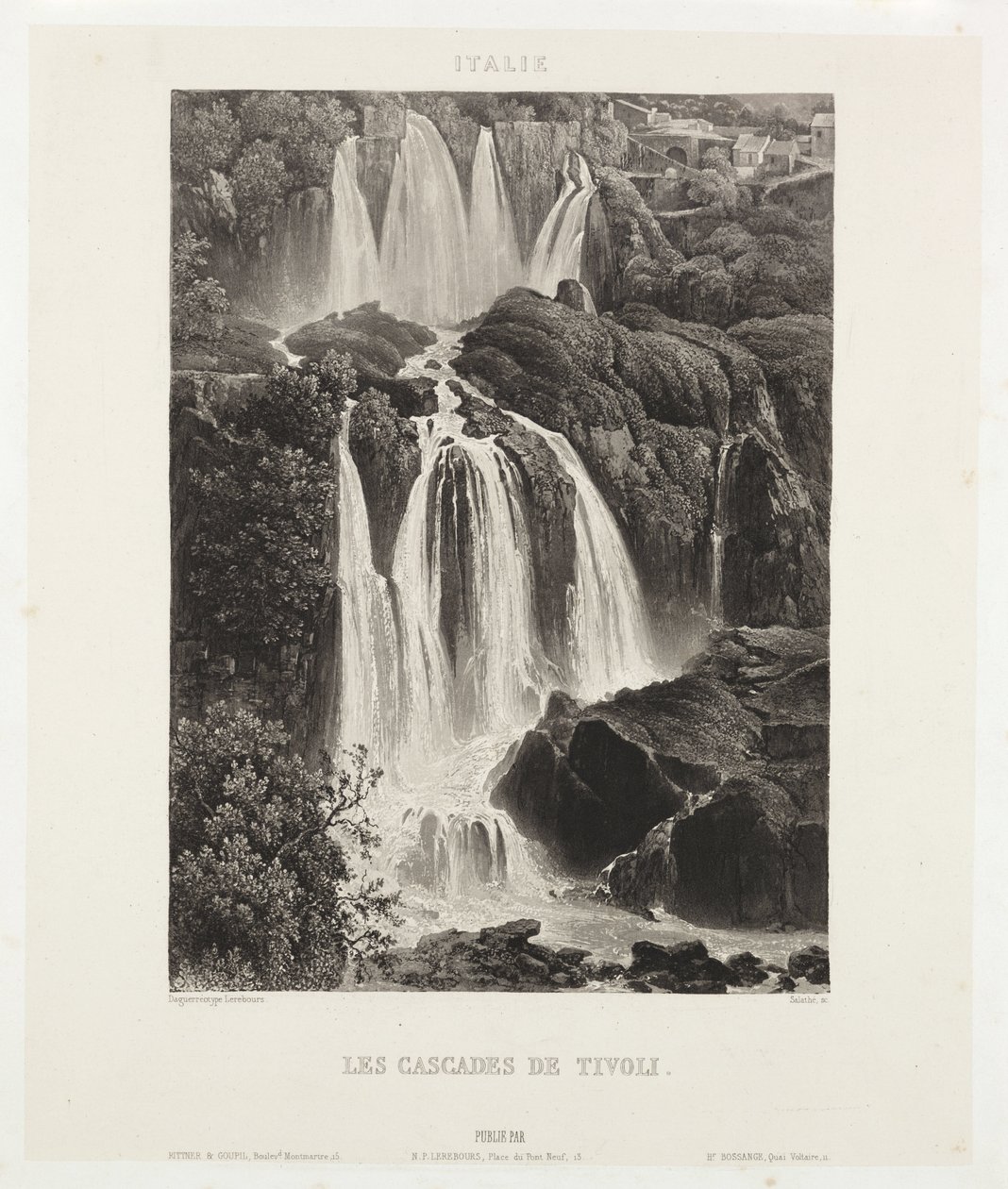 Las cascadas de Tívoli, c. 1841 de John Pardon