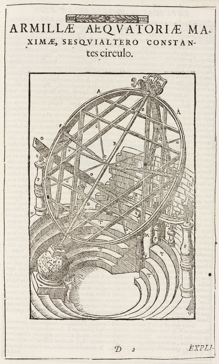 Círculos montados ecuatorialmente de Tycho Brahe (después de 1580) de John Pardon
