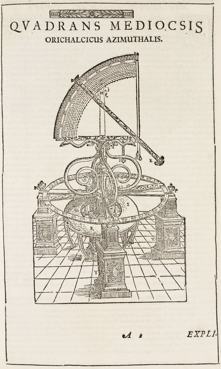 Cuadrante de Tycho Brahe (invertido) (c. 1577) de John Pardon