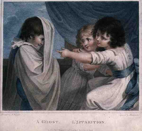 Un Fantasma, grabado por Luigi Schiavonetti, publicado por T. Simpson de Richard (after) Westall