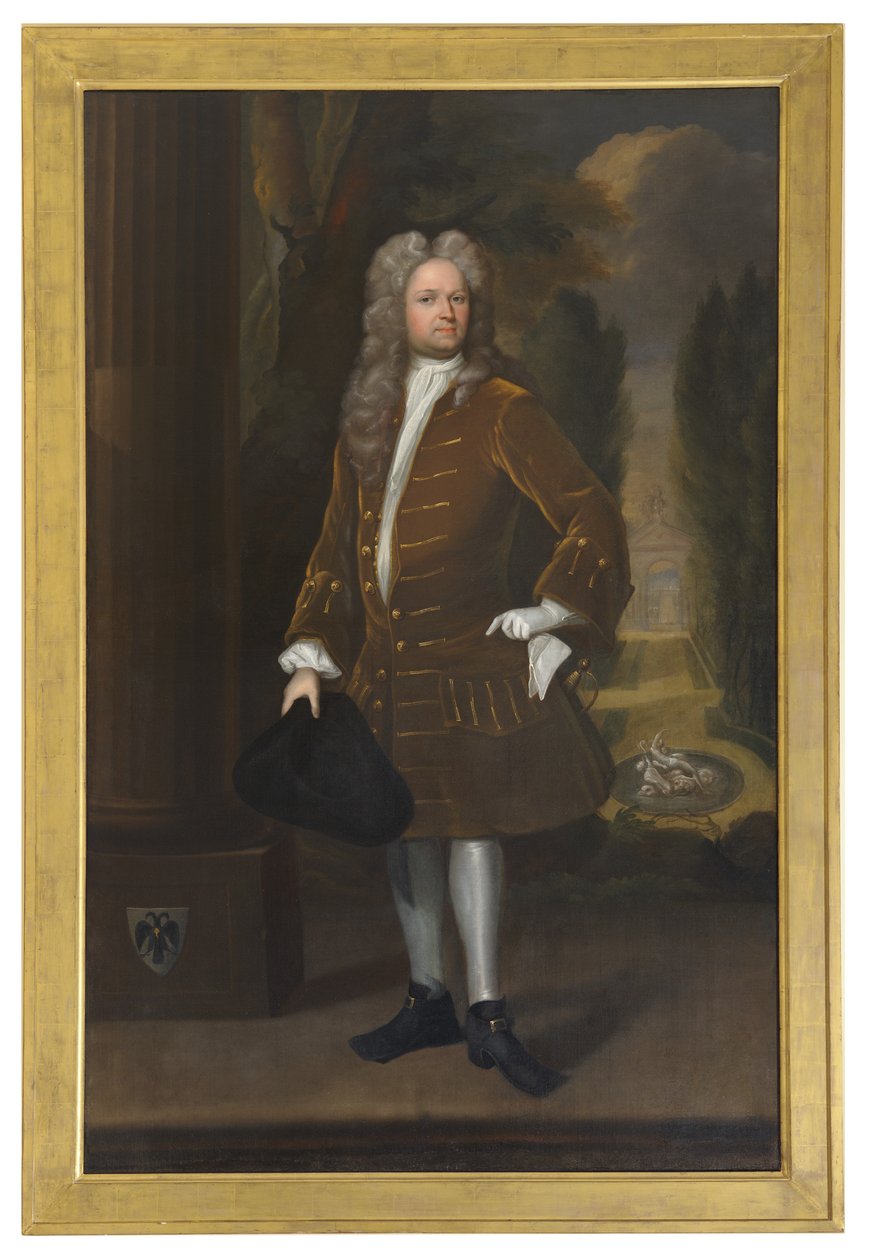 William Stukeley, c.1726 (óleo sobre lienzo) de Richard (attr. to) Collins
