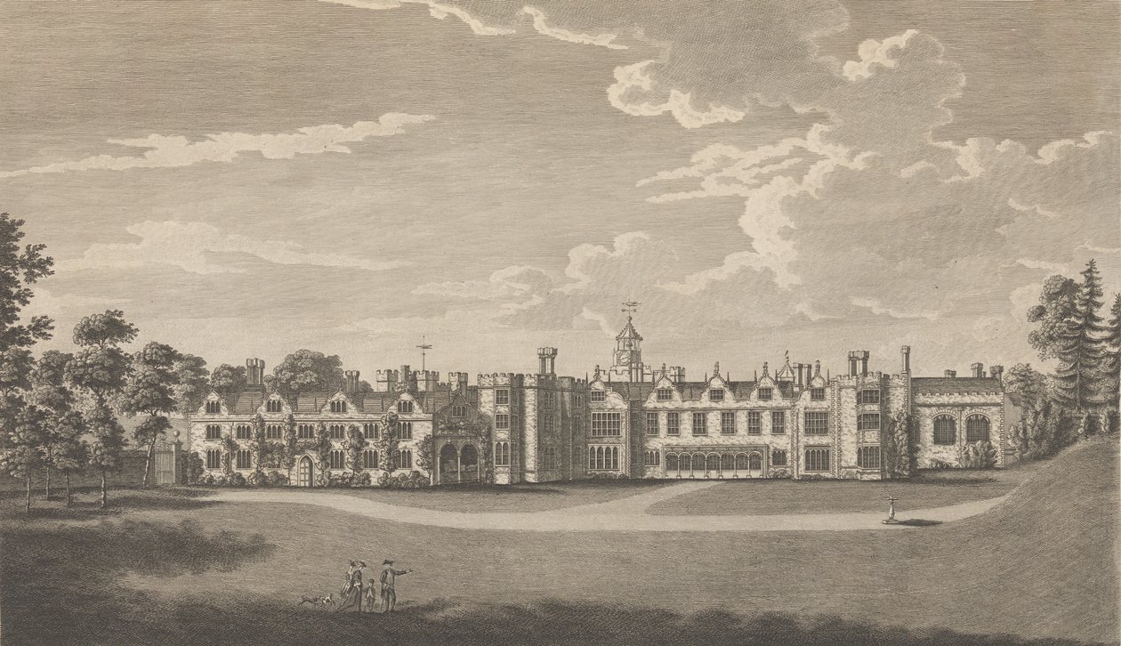 Knole, cerca de Sevenoke, en el condado de Kent, anteriormente un palacio perteneciente al arzobispo de Richard Bernard Godfrey