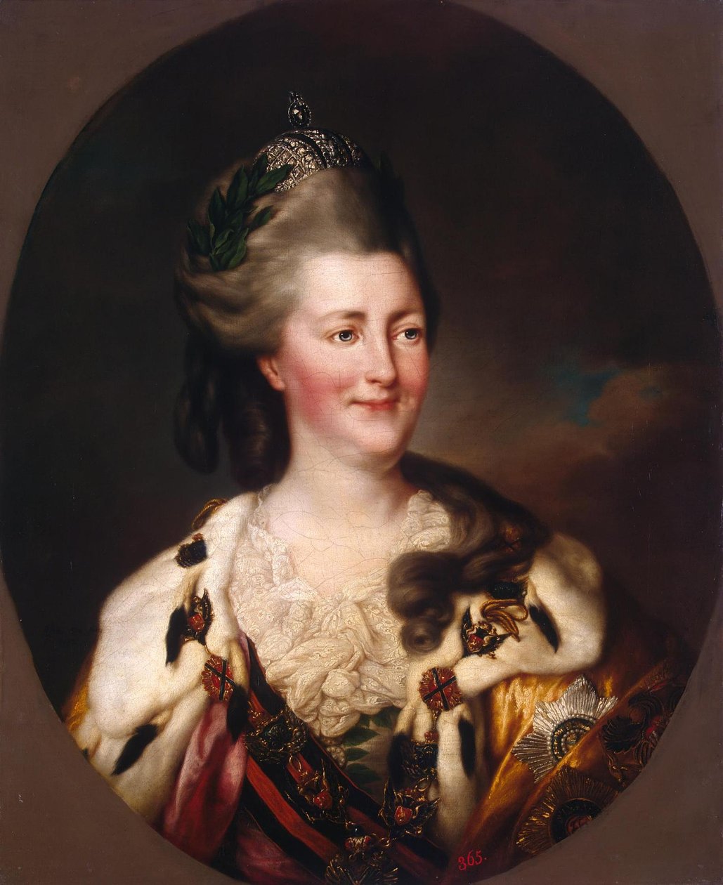 Retrato de Catalina II de Richard Brompton