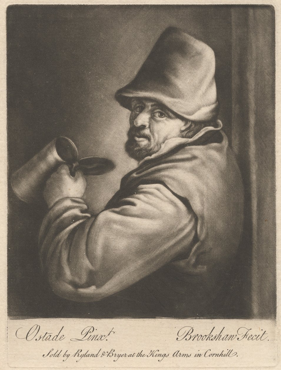 Hombre con jarra de Richard Brookshaw