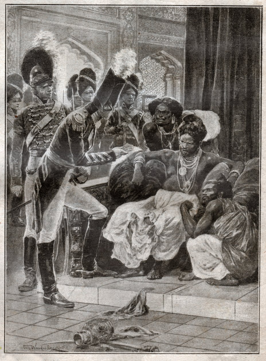 Sri Vikrama Rajasinha, rey de Kandy (Sri Lanka) destituido por los ingleses en 1815. 1924 de Richard Caton (after) Woodville