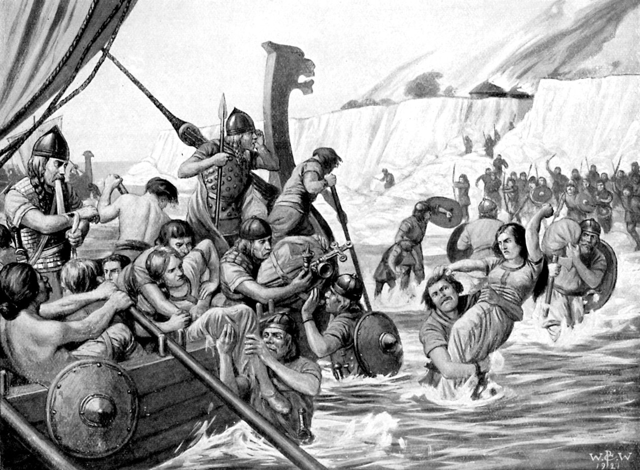 Invasores sajones, 1921 de Richard Caton II Woodville