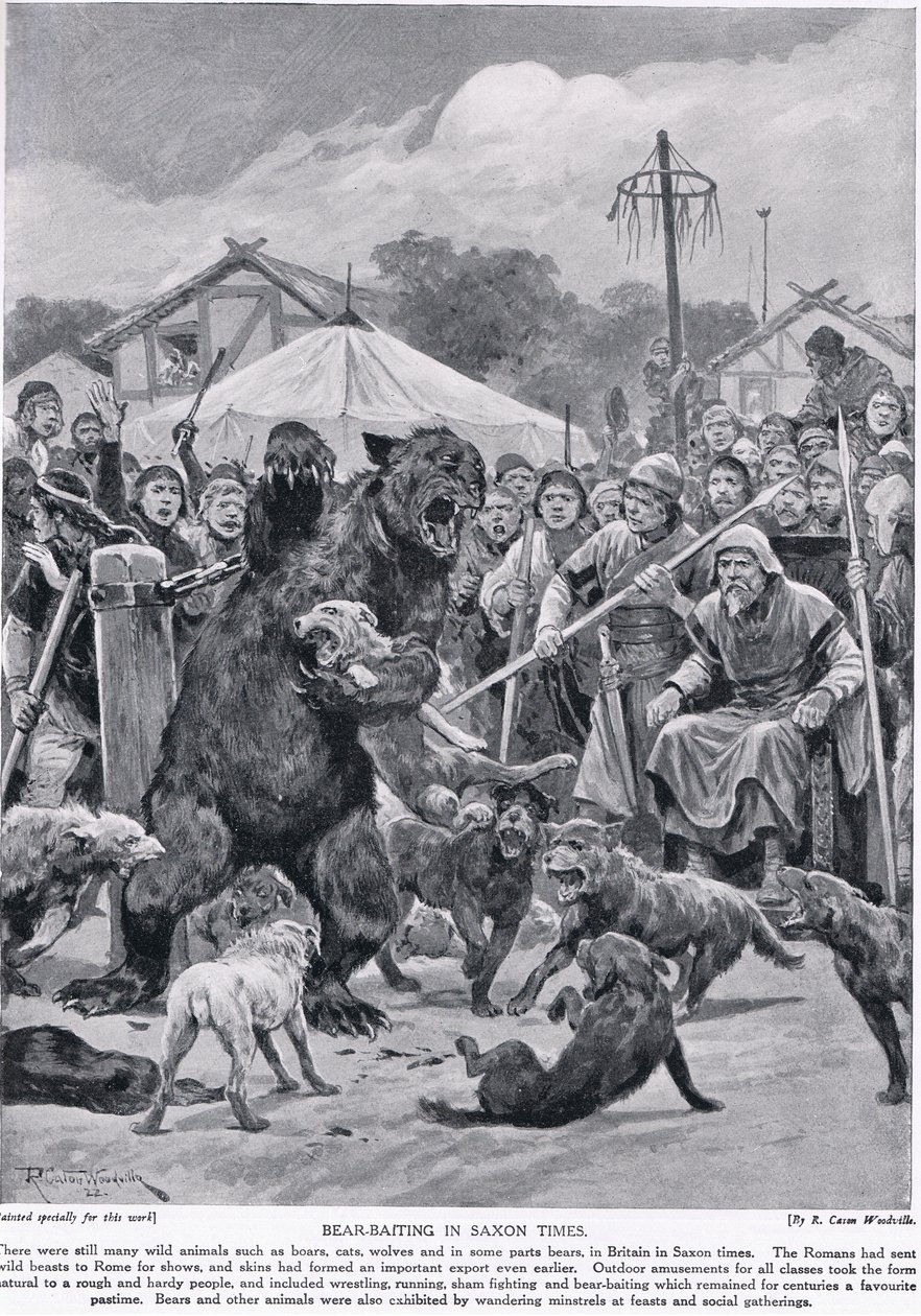 Pelea de osos en tiempos sajones, de 