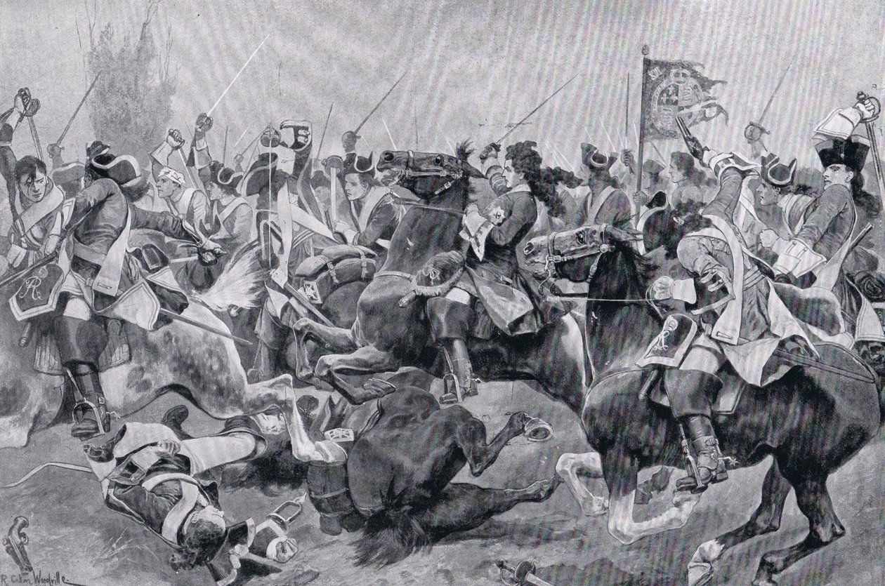 La batalla de Malplaquet, c.1910 de Richard Caton Woodville