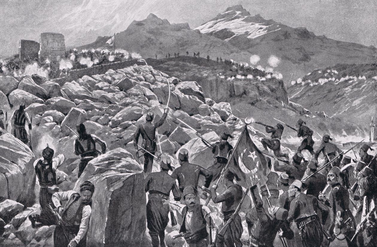 La Rebelión Cretense Contra los Turcos, ilustración de 