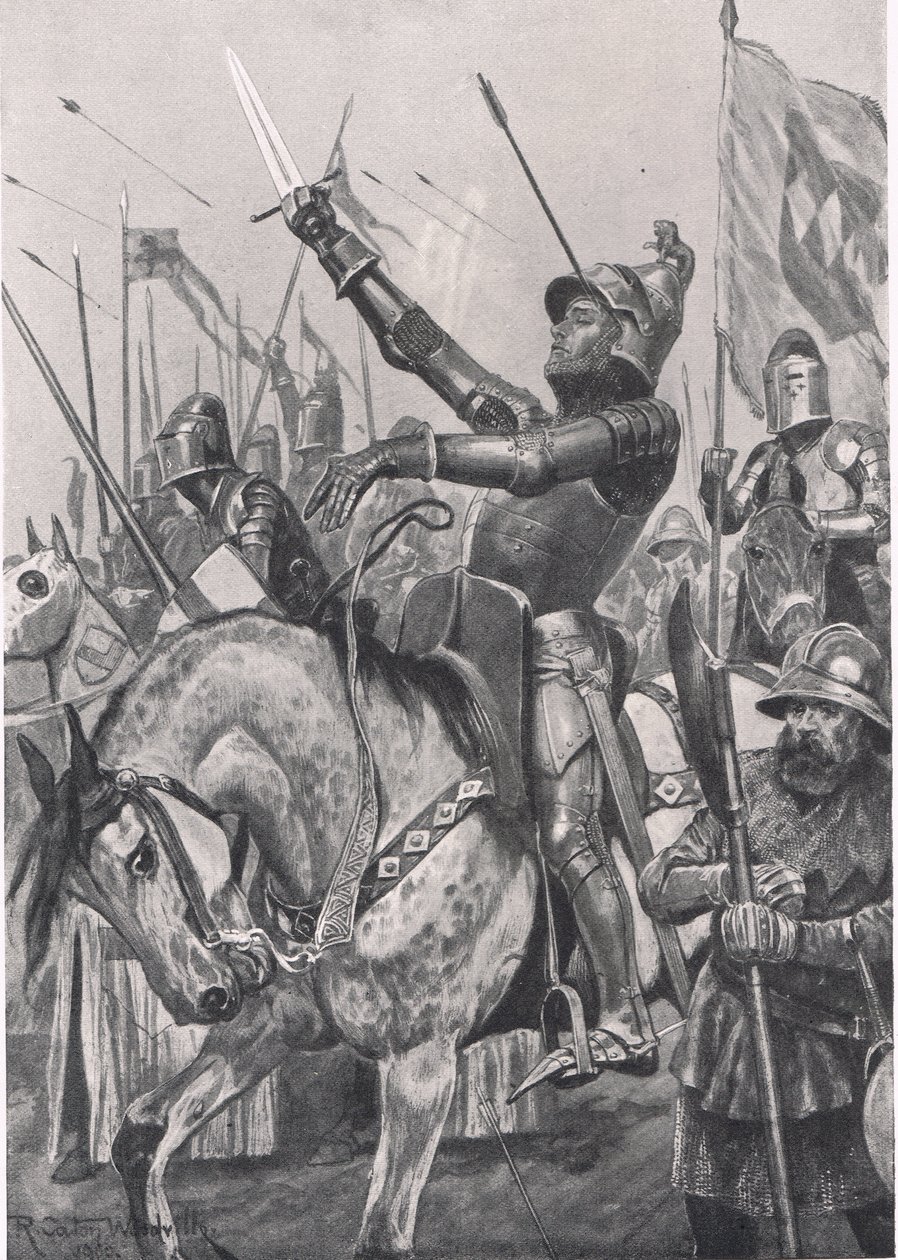 La muerte de Henry Hotspur, 21 de julio de 1403, ilustración de 