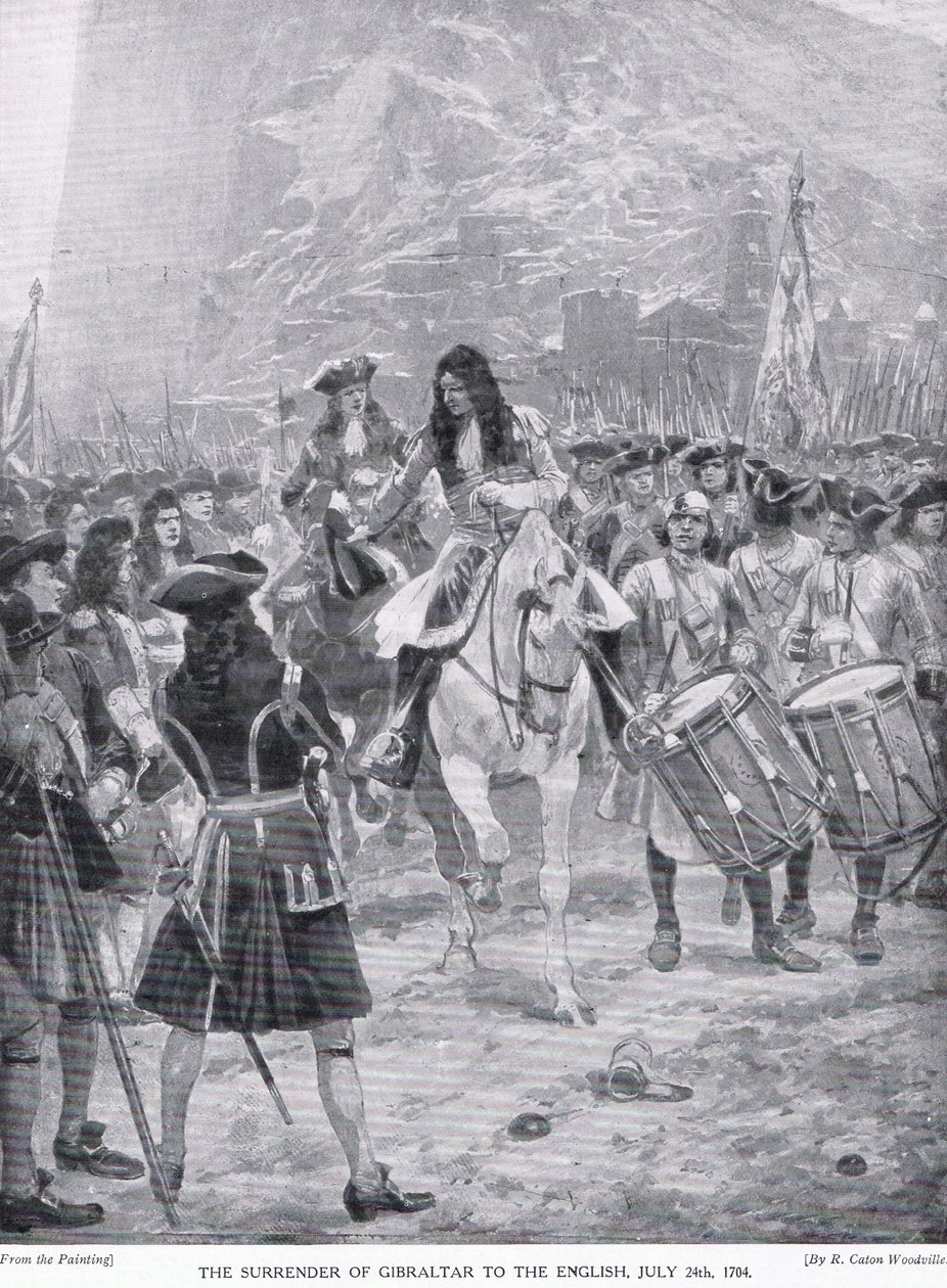 La rendición de Gibraltar, c.1910 de Richard Caton Woodville
