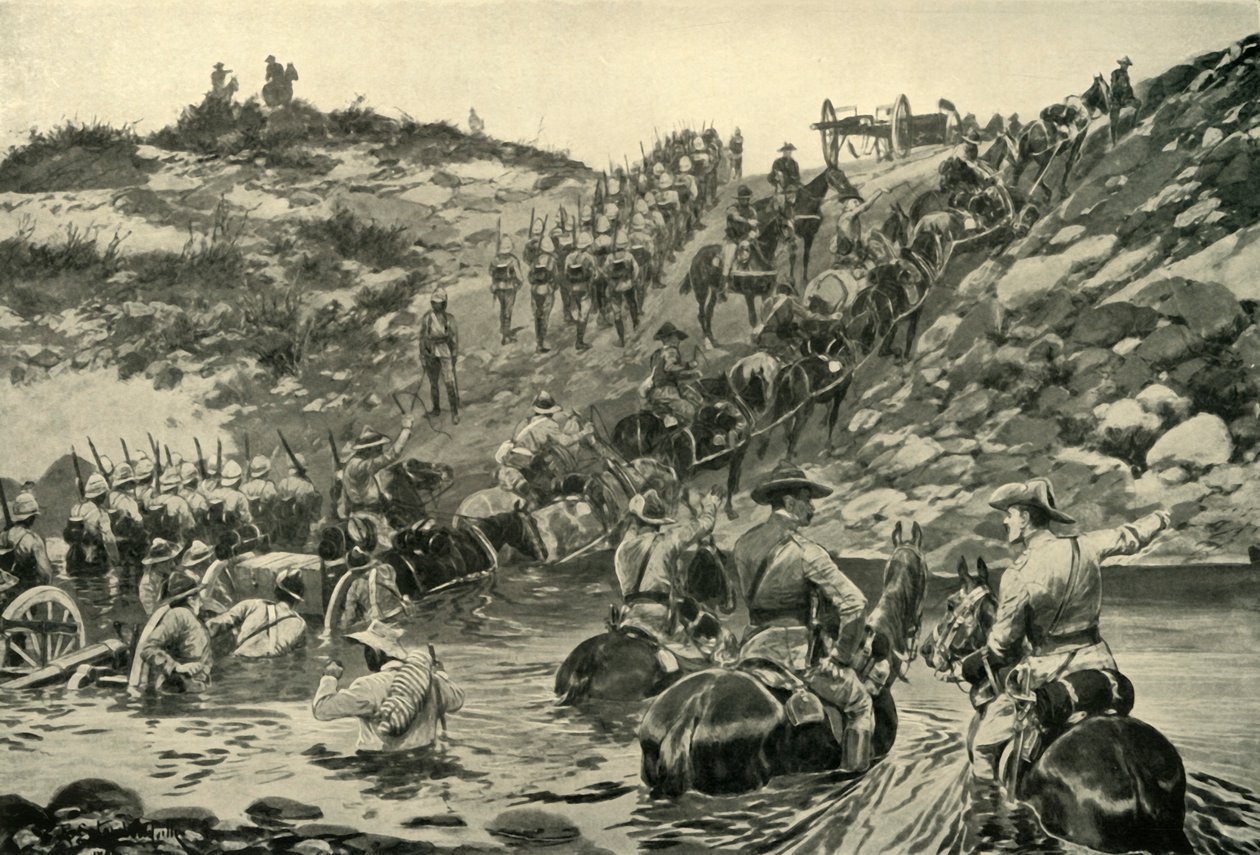 De Frere a Chieveley - Dificultades de transporte, 1900 de Richard Caton Woodville II
