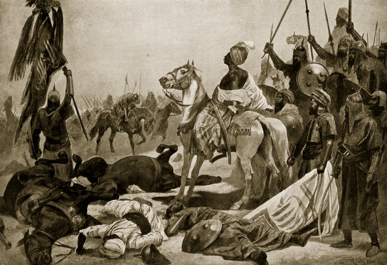 Hyder Ali en Conjeveram, 1780, ilustración de 