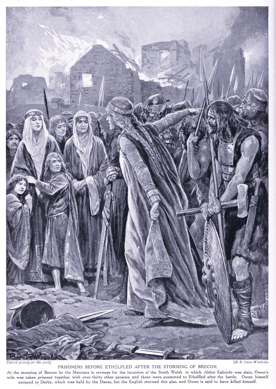 Prisioneros ante la Reina Ethelred de Richard Caton Woodville junior