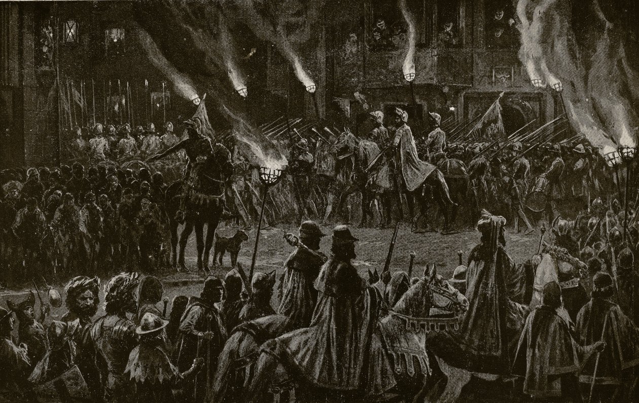 La marcha de la guardia, ilustración de 