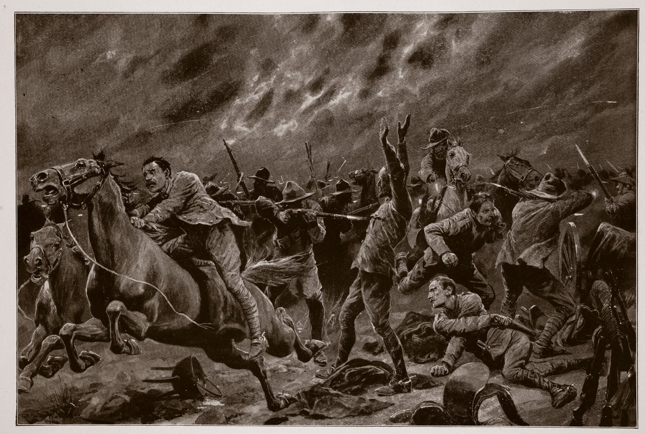El percance de los victorianos en Wilmansrust, 12 de junio de 1901 de Richard Caton Woodville junior