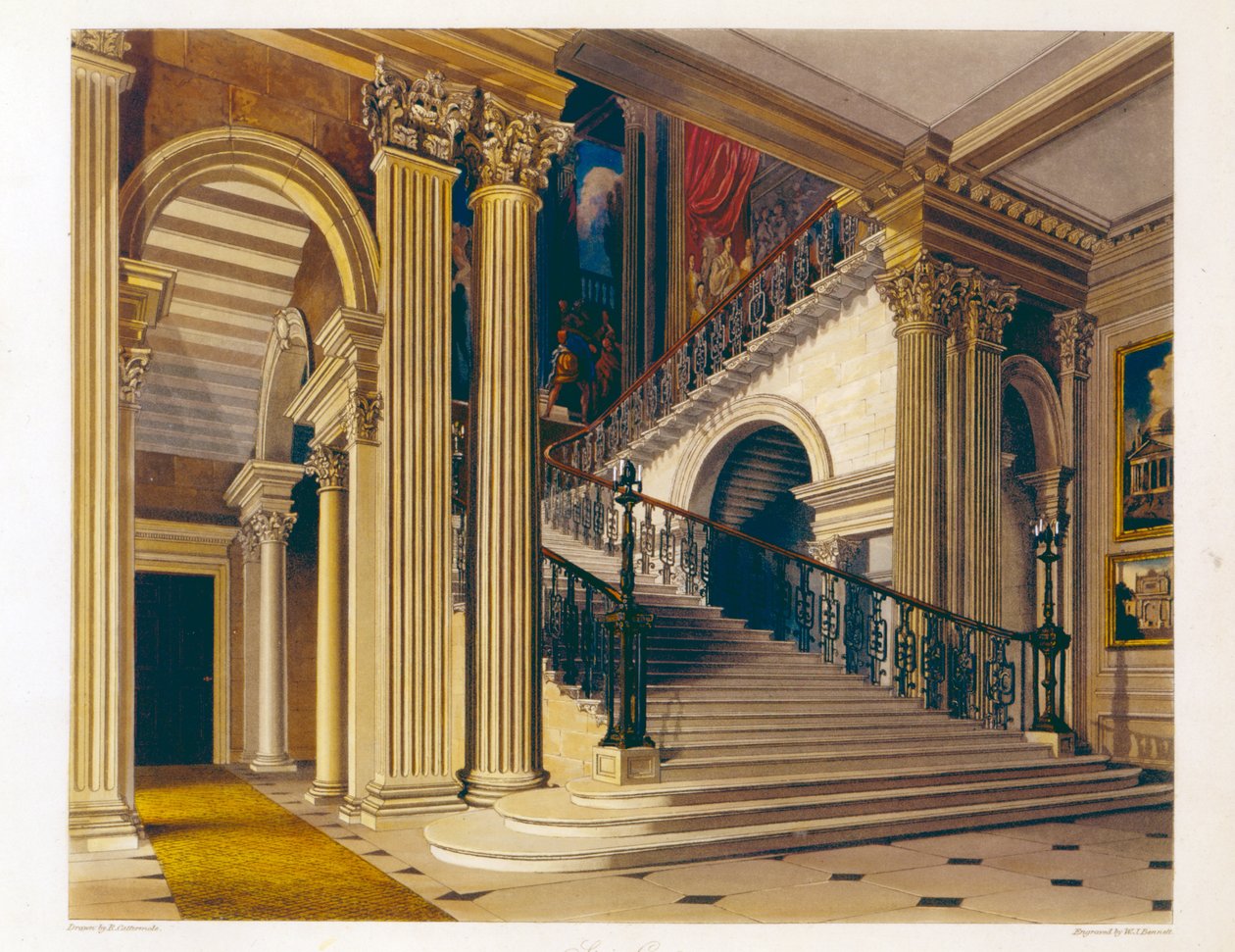 Escalera, Casa de Buckingham, de 