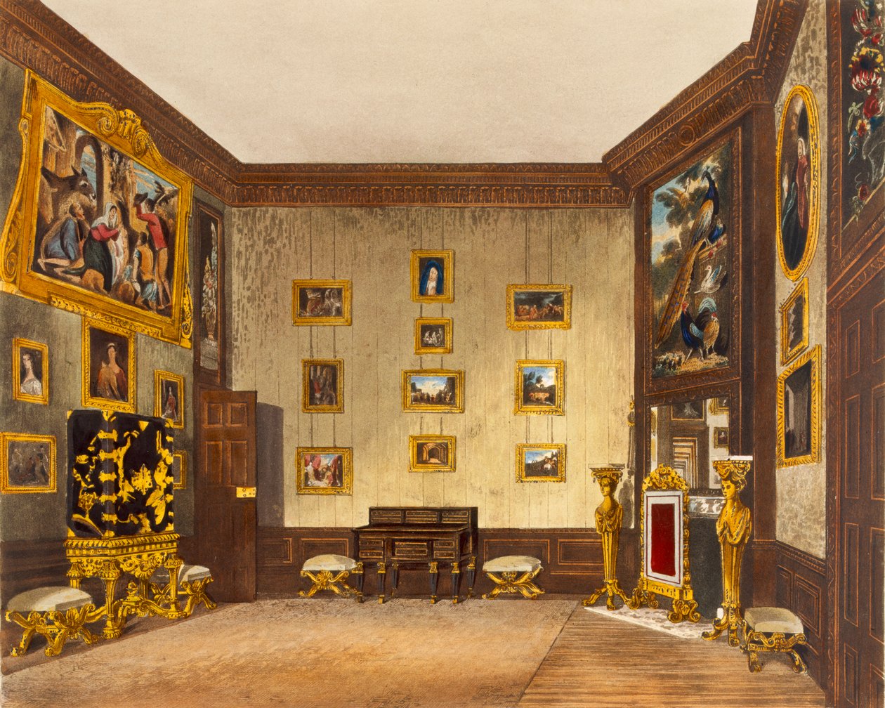 El gabinete de escritura del rey, Hampton Court, de 