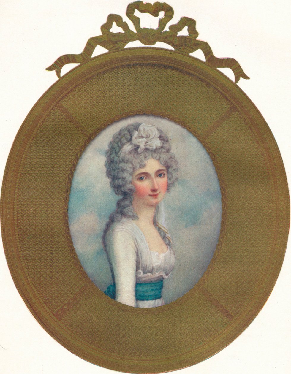 Retrato en miniatura de Katherine, Lady Manners, luego Lady Huntingtower de Richard Cosway
