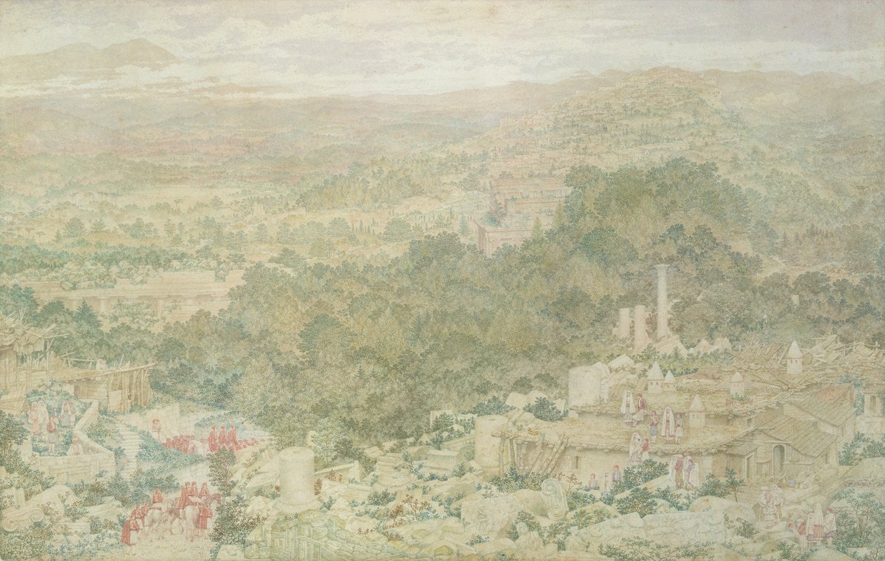 Vista de la antigua ciudad de Tlos en Licia, 1883 de Richard Dadd