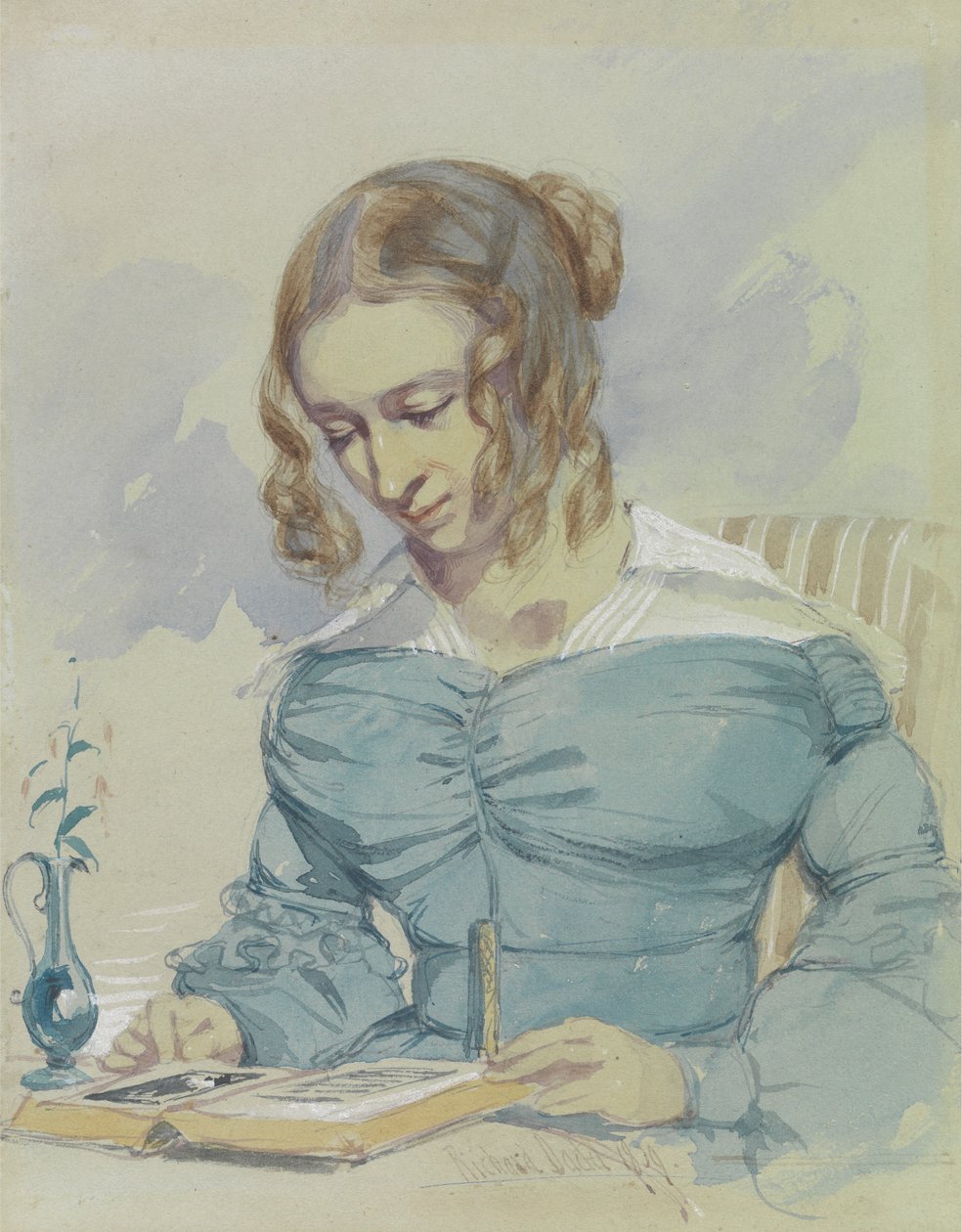 Retrato de Maria Elizabeth Dadd, hermana del artista de Richard Dadd
