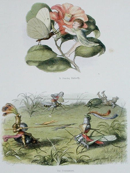 Una Mariposa Bailarina, y El Torneo, ilustraciones de 