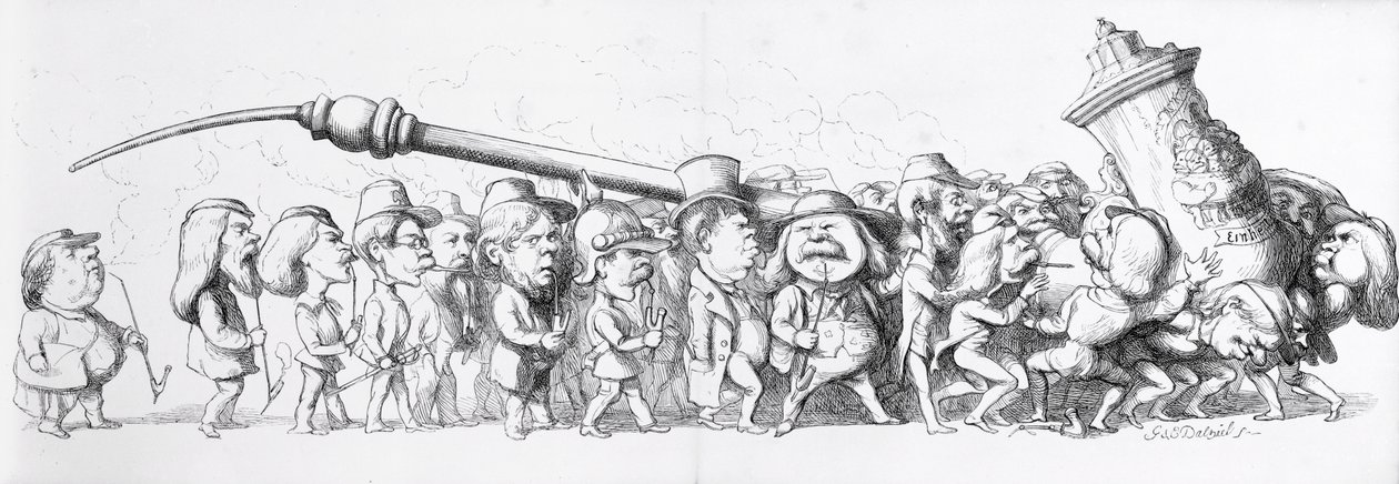 Visitantes alemanes a la Gran Exposición de 1851 de Richard Doyle
