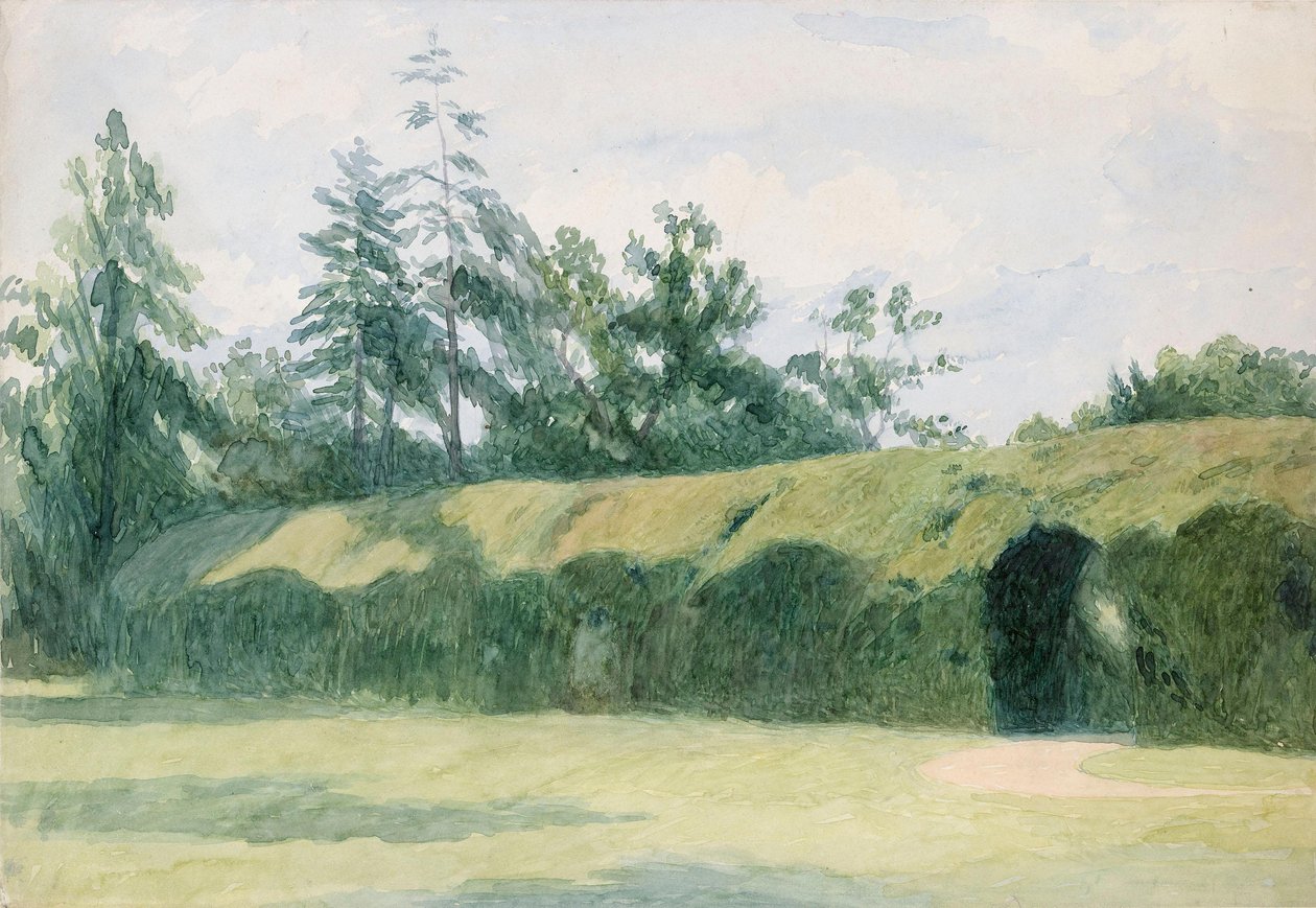 El parterre de tejos de Headfort House, condado de Meath de Richard Doyle
