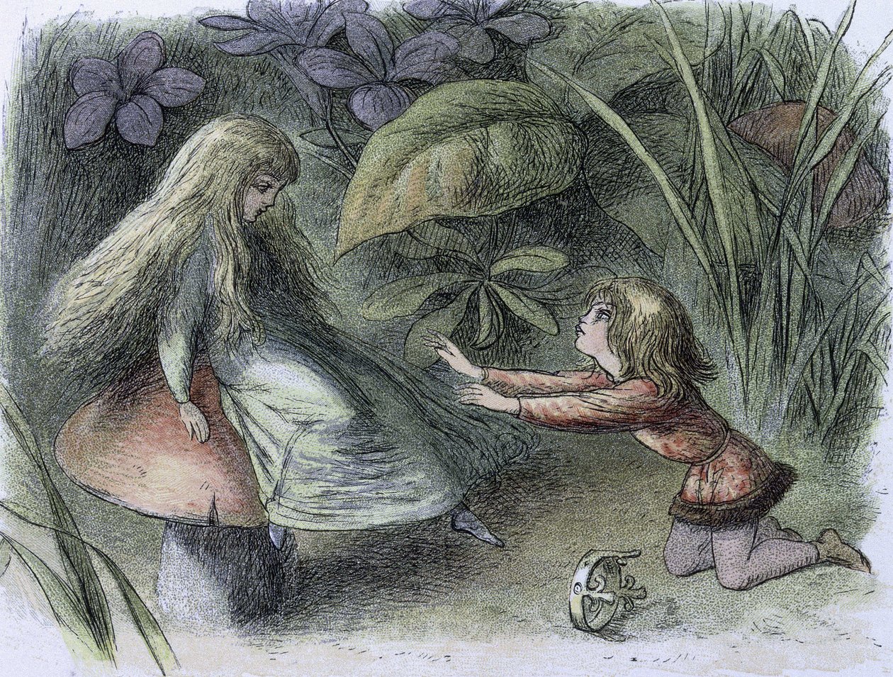 Nenúfares y hadas de agua de la época