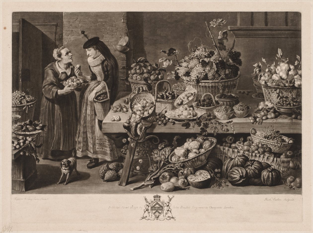 Los cuatro mercados: el mercado de frutas de Richard Earlom